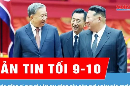Bản tin tối 9-10: Lễ đón Tổng Bí thư Tô Lâm thăm cấp Nhà nước Cộng hòa Dân chủ Nhân dân Triều Tiên