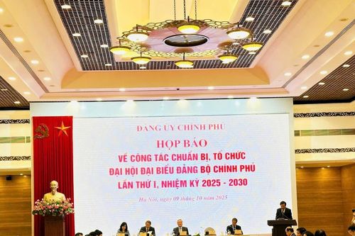 Đại hội đại biểu Đảng bộ Chính phủ lần thứ I: Đoàn kết kỷ cương - Dân chủ đổi mới - Đột phá phát triển - Gần dân, sát dân