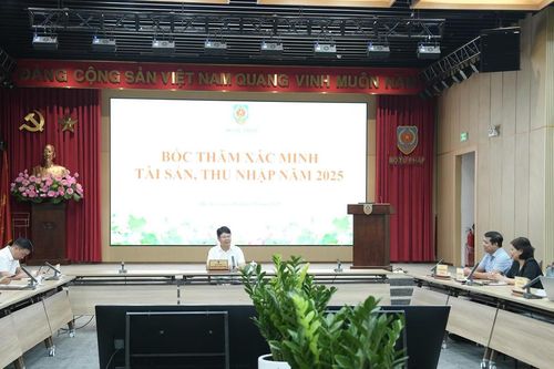 Bộ Tư pháp tổ chức bốc thăm xác minh tài sản, thu nhập năm 2025