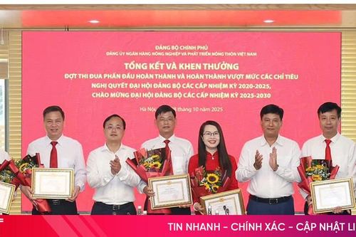 Agribank Chi nhánh Hà Tĩnh được vinh danh xuất sắc