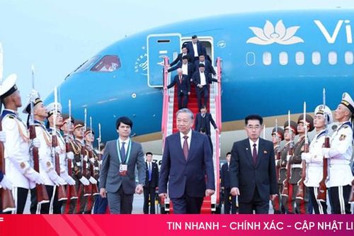 Tổng Bí thư Tô Lâm đến Bình Nhưỡng, bắt đầu thăm cấp Nhà nước tới Triều Tiên
