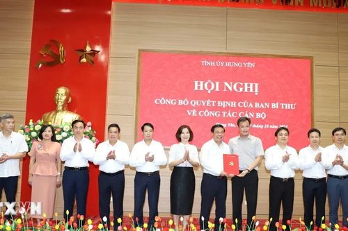Ông Nguyễn Quang Hưng giữ chức Chủ nhiệm Ủy ban Kiểm tra Tỉnh ủy Hưng Yên