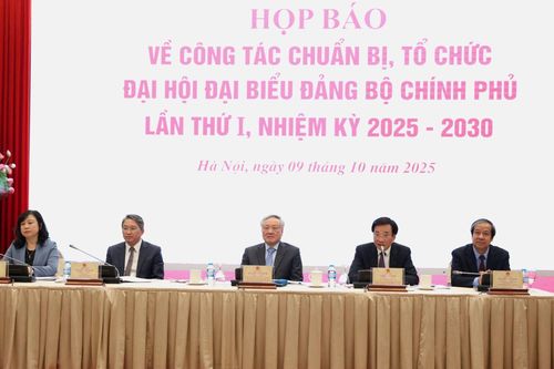 Từ ngày 12 - 13/10 sẽ diễn Đại hội Đại biểu Đảng bộ Chính phủ nhiệm kỳ mới