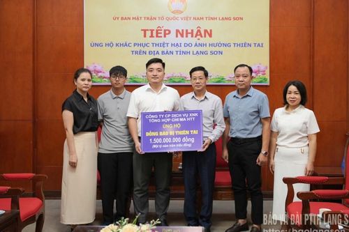Tiếp nhận 1,5 tỷ đồng giúp người dân khắc phục hậu quả do bão lũ