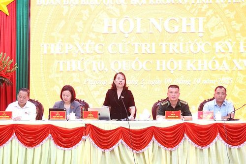 Đoàn đại biểu Quốc hội tỉnh tiếp xúc cử tri phường Hà Giang 1, 2 và xã Ngọc Đường