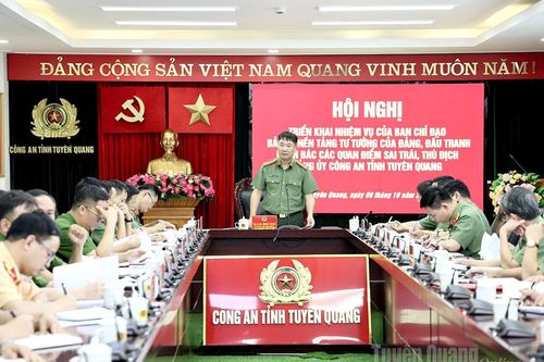 Công an tỉnh Tuyên Quang chủ động đấu tranh phản bác các quan điểm sai trái, thù địch