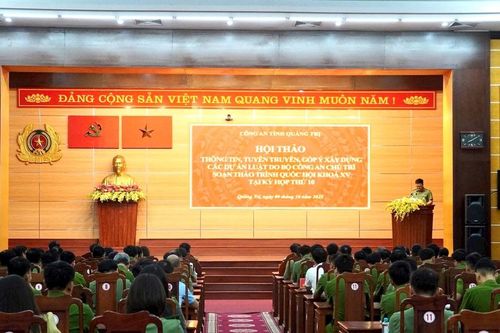 Công an Quảng Trị tuyên truyền, góp ý xây dựng các dự án luật do Bộ Công an chủ trì soạn thảo