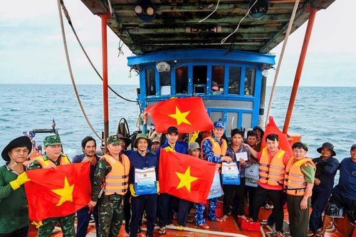 Vùng Cảnh sát biển 3 kiểm tra tàu hàng, tàu cá trên biển