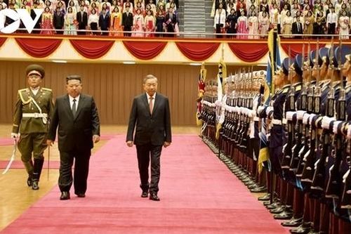 Lễ đón Tổng Bí thư Tô Lâm thăm cấp Nhà nước Cộng hòa Dân chủ Nhân dân Triều Tiên