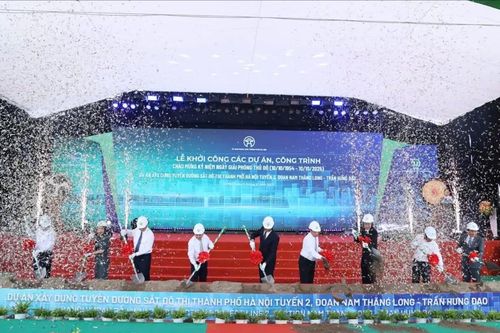 Khởi công tuyến metro số 2 Nam Thăng Long – Trần Hưng Đạo