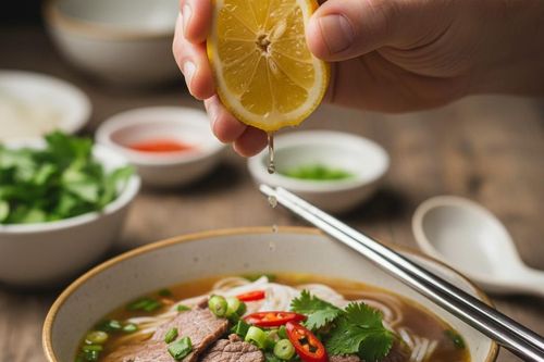 Điều gì xảy ra khi vắt chanh vào phở bò?