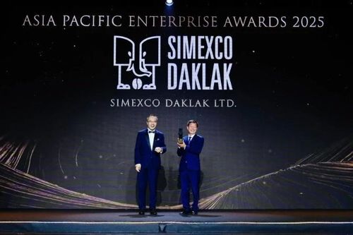 Simexco Đắk Lắk lần thứ 2 liên tiếp được vinh danh 'Doanh nghiệp xuất sắc châu Á - APEA 2025'