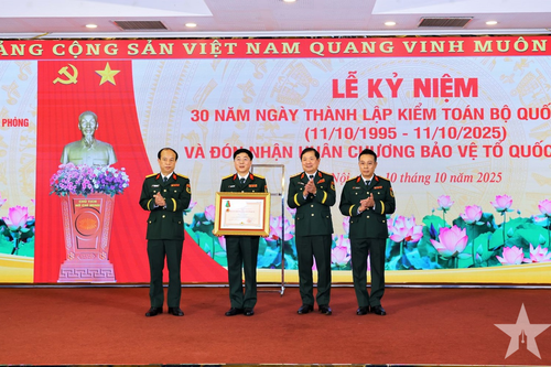 Kiểm toán Bộ Quốc phòng đón nhận Huân chương Bảo vệ Tổ quốc hạng Ba