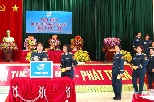 Hội Phụ nữ Trung đoàn Không quân 927 tổ chức thành công Đại hội nhiệm kỳ 2025 - 2030