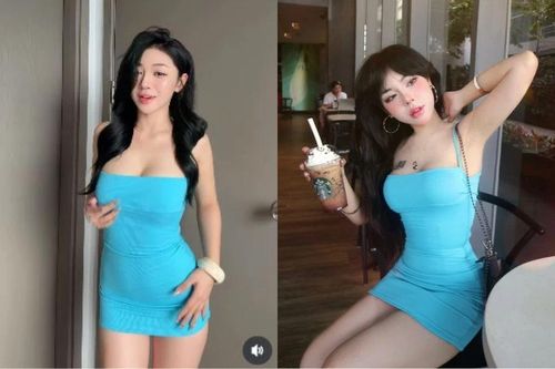 Loạt hot girl cùng đụng hàng chiếc váy xanh 'hot nhất mạng xã hội'