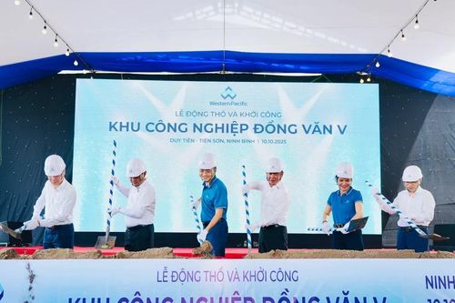 Khởi công khu công nghiệp Đồng Văn V, tổng mức đầu tư trên 2.900 tỷ đồng