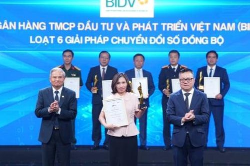 BIDV được vinh danh 'Doanh nghiệp chuyển đổi số xuất sắc'