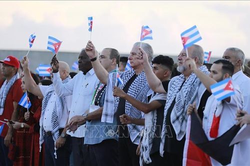 Người dân Cuba sát cánh cùng Palestine, phản đối nạn diệt chủng tại Gaza
