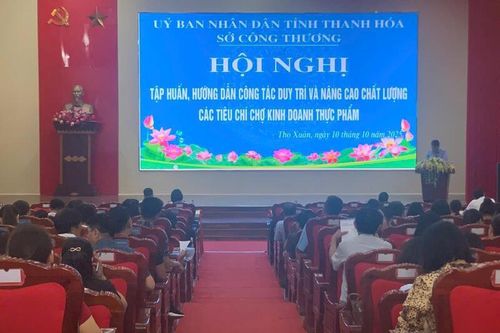 Thanh Hóa nâng cao chất lượng các tiêu chí chợ kinh doanh thực phẩm