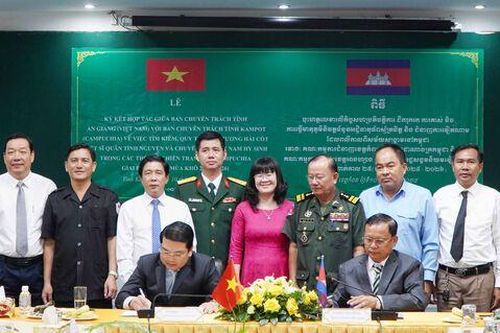 An Giang ký kết tìm kiếm hài cốt liệt sĩ hy sinh tại tỉnh Kampot