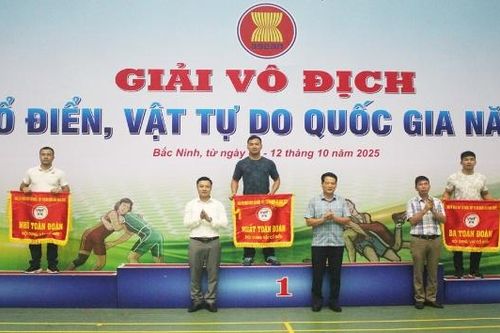 Bắc Ninh xếp thứ Ba toàn đoàn nội dung Vật cổ điển Giải Vô địch Vật cổ điển, Vật tự do quốc gia