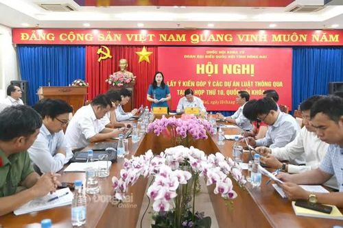 Đồng Nai lấy ý kiến các dự án luật thông qua tại Kỳ họp thứ 10, Quốc hội khóa XV
