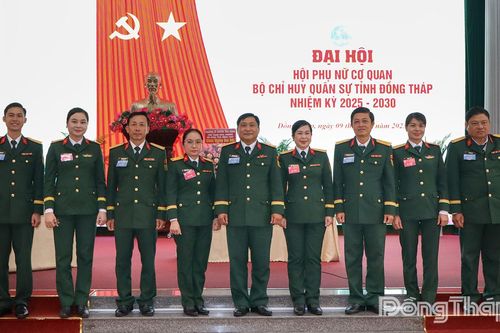Đại hội Hội Phụ nữ cơ quan Bộ Chỉ huy Quân sự tỉnh Đồng Tháp