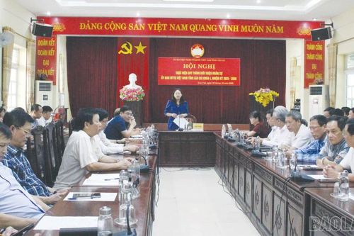 Hội nghị thực hiện quy trình công tác cán bộ chuẩn bị cho Đại hội đại biểu MTTQ Việt Nam tỉnh Lào Cai lần thứ I