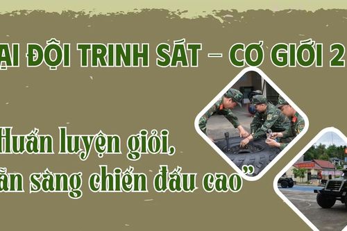 Đại đội Trinh sát - Cơ giới 2: 'Huấn luyện giỏi, sẵn sàng chiến đấu cao'