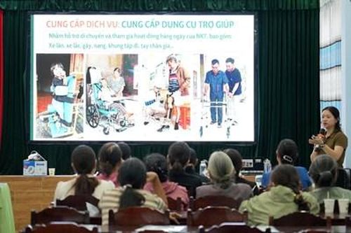 Tập huấn kỹ năng hỗ trợ, chăm sóc người khuyết tật
