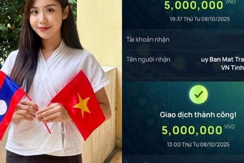 Nữ phóng viên người Lào nổi tiếng ở A80 gửi tiền ủng hộ vùng lũ: 'Tiền của tôi ít nhưng tình cảm với Việt Nam rất nhiều'