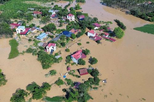 Xã Bố Hạ, Bắc Ninh vẫn ngập sâu trong nước