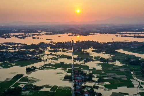 Lũ trên sông Cầu, sông Thương đang xuống nhưng vẫn trên mức báo động 3