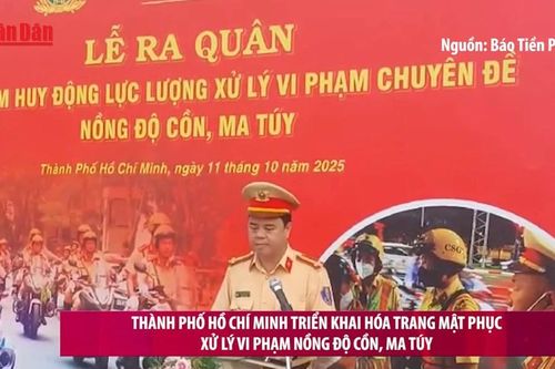 Thành phố Hồ Chí Minh triển khai hóa trang mật phục xử lý vi phạm nồng độ cồn, ma túy