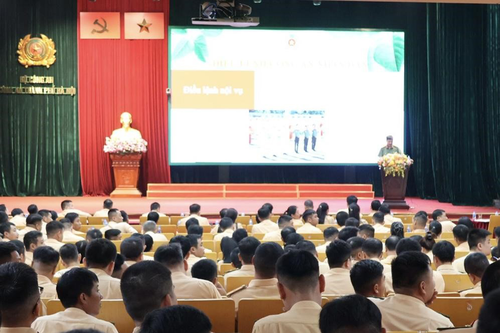 Tập huấn điều lệnh, quân sự, võ thuật Công an nhân dân năm 2025