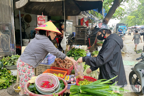 Thái Nguyên: Sau mưa lũ, giá rau xanh tăng nhẹ, nguồn cung thực phẩm ổn định