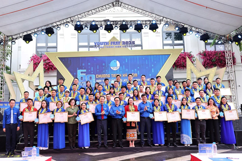 69 cán bộ Hội Liên hiệp Thanh niên Việt Nam tiêu biểu nhận Giải thưởng '15 tháng 10'