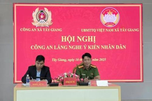 Công an xã miền núi của TP Đà Nẵng tổ chức Hội nghị 'Công an xã lắng nghe ý kiến nhân dân'