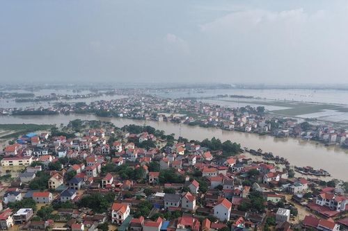 Bắc Ninh: Nước sông Cầu xuống chậm, nhiều khu dân cư vẫn ngập sâu