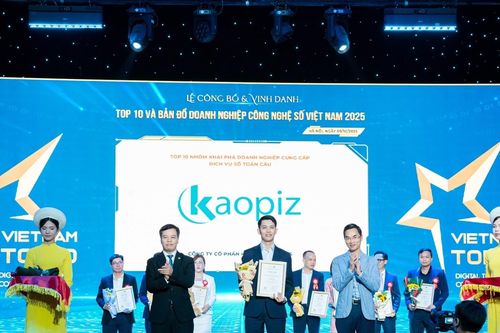 Kaopiz lập hat-trick tại Vietnam Top 10 Tech & Map 2025