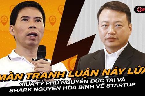 Màn tranh luận giữa Chủ tịch TGDĐ Nguyễn Đức Tài và shark Bình khi đưa lời khuyên cho bạn trẻ muốn khởi nghiệp