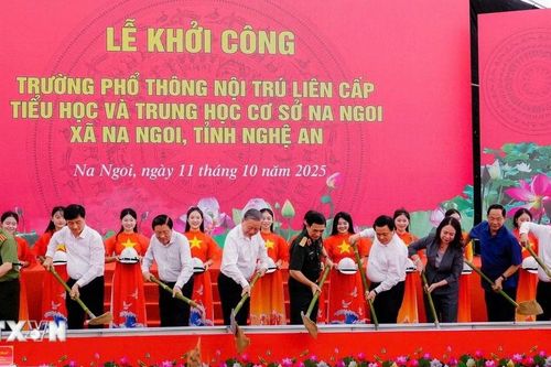 Nghệ An: Lễ khởi công Trường Phổ thông nội trú liên cấp Na Ngoi