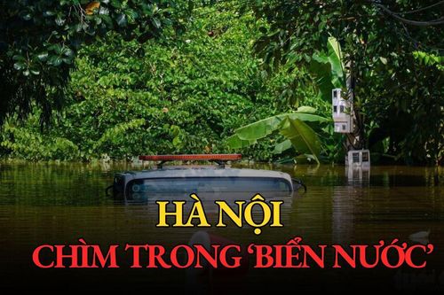 Hàng nghìn căn nhà ở Hà Nội chìm trong 'biển nước'