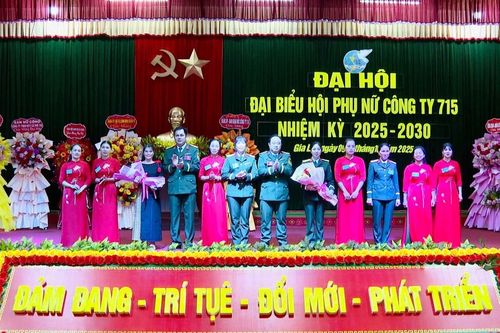 Hội Phụ nữ Cơ sở Công ty 715 (Binh đoàn 15) tổ chức Đại hội đại biểu nhiệm kỳ 2025-2030