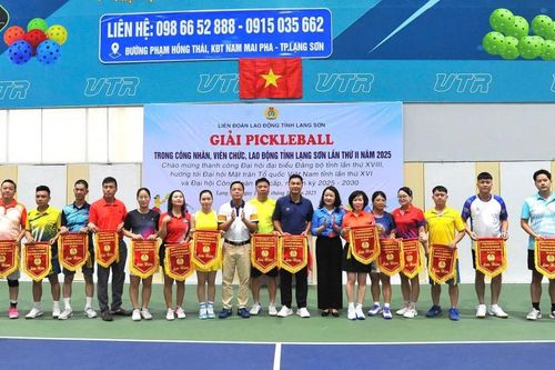 Trên 170 vận động viên tham gia Giải Pickleball trong công nhân, viên chức, lao động tỉnh lần II năm 2025