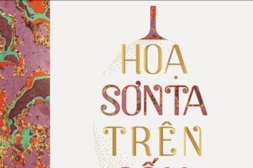 Họa sơn ta trên gốm