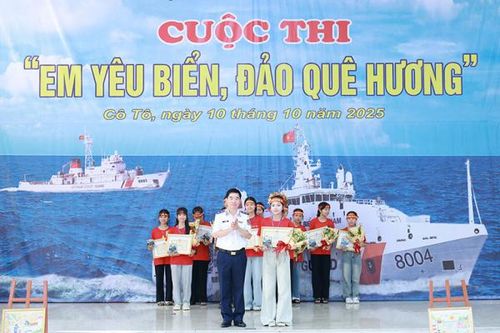 60 học sinh Cô Tô tranh tài tại cuộc thi 'Em yêu biển đảo quê hương'