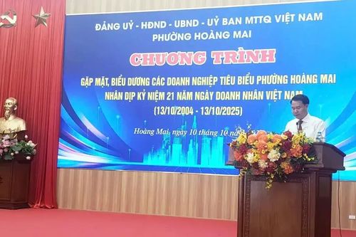 Phường Hoàng Mai cam kết đồng hành cùng doanh nghiệp