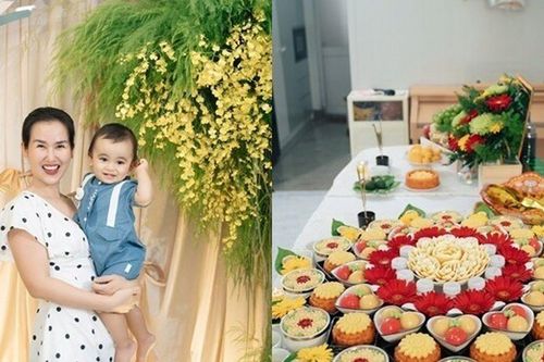Võ Hạ Trâm công bố con trai lai Ấn kế thừa sự nghiệp tu hành của ông ngoại, làm tiệc thôi nôi tại nhà cho quý tử