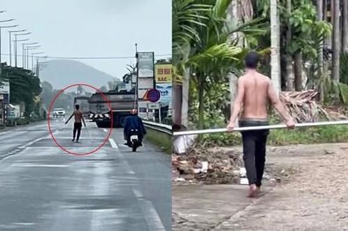 Khống chế kẻ 'ngáo đá' mang thanh sắt 2m ra 'múa võ' giữa đường